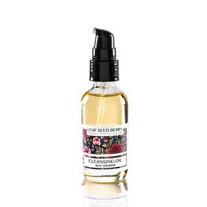 Organic Rose Geranium Cleansing Oil & Makeup Remover