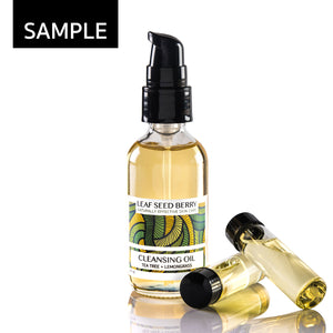 SAMPLE Organic Tea Tree + Lemongrass Cleansing Oil & Makeup Remover