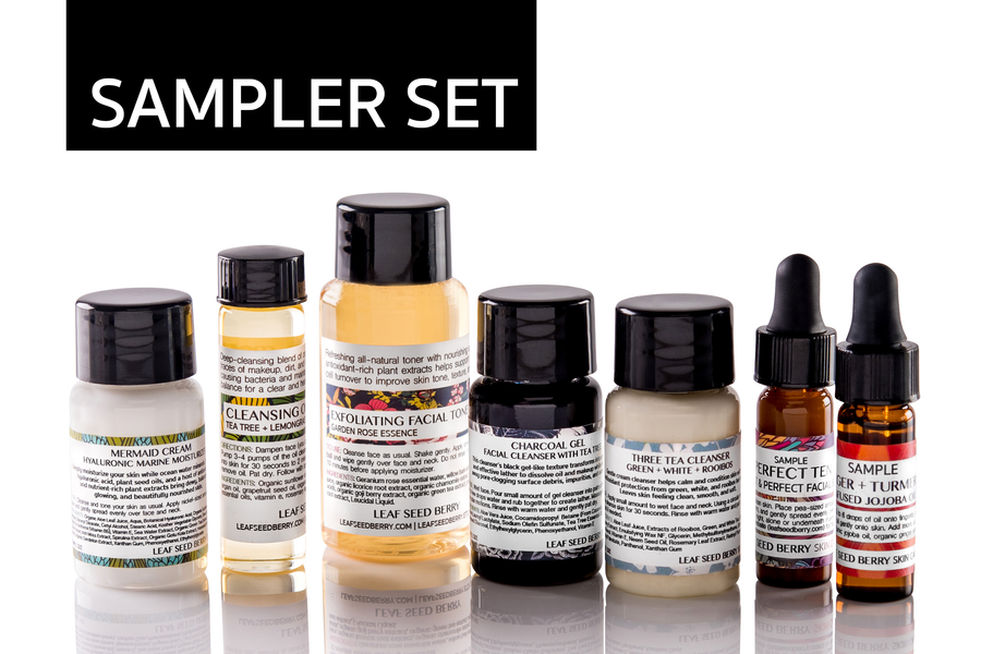 Leaf Seed Berry Skin Care Sample Set